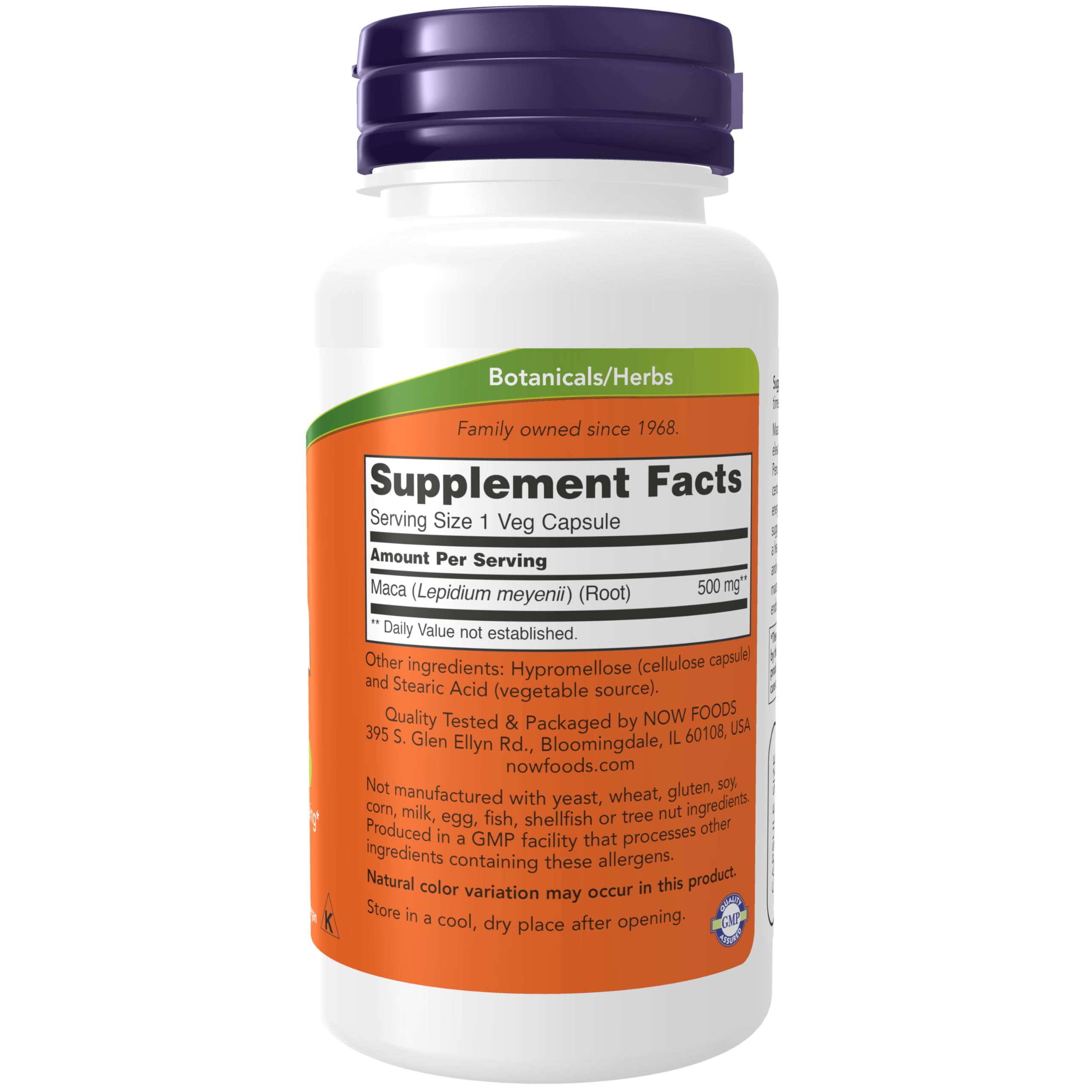 Foto 3 pulgar | Suplementos Now Foods Maca (lepidium Meyenii) 500 Mg 100 Cápsulas - Venta Internacional.