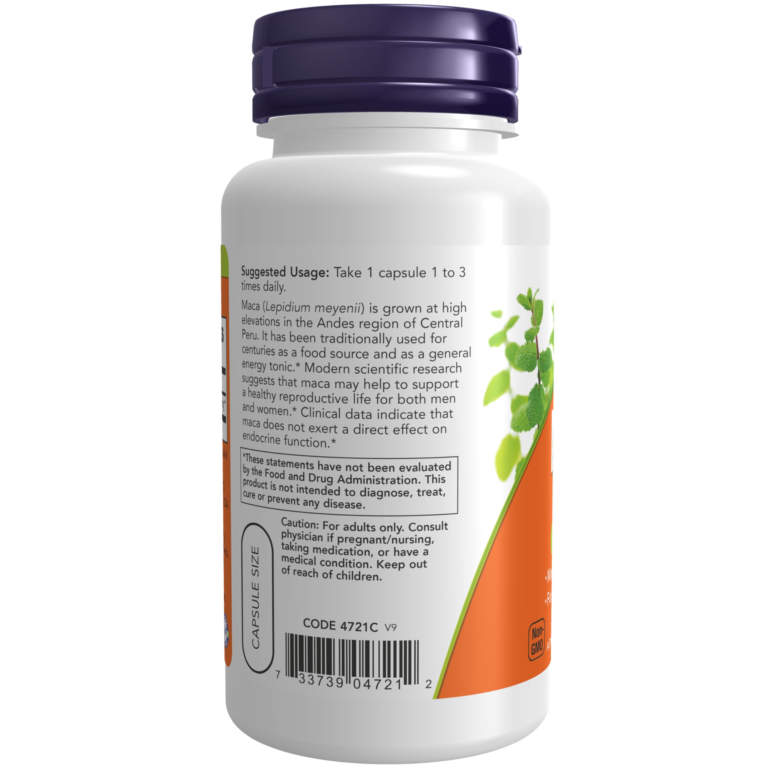 Foto 4 pulgar | Suplementos Now Foods Maca (lepidium Meyenii) 500 Mg 100 Cápsulas - Venta Internacional.