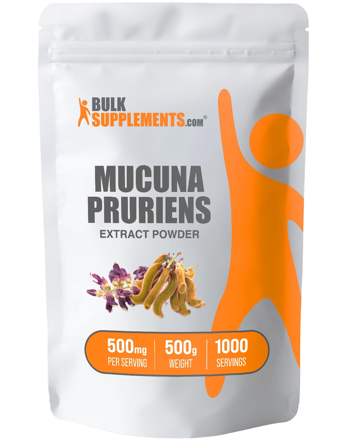 Suplemento Bulksupplements.com Extracto De Mucuna Pruriens En Polvo 500 G - Venta Internacional.