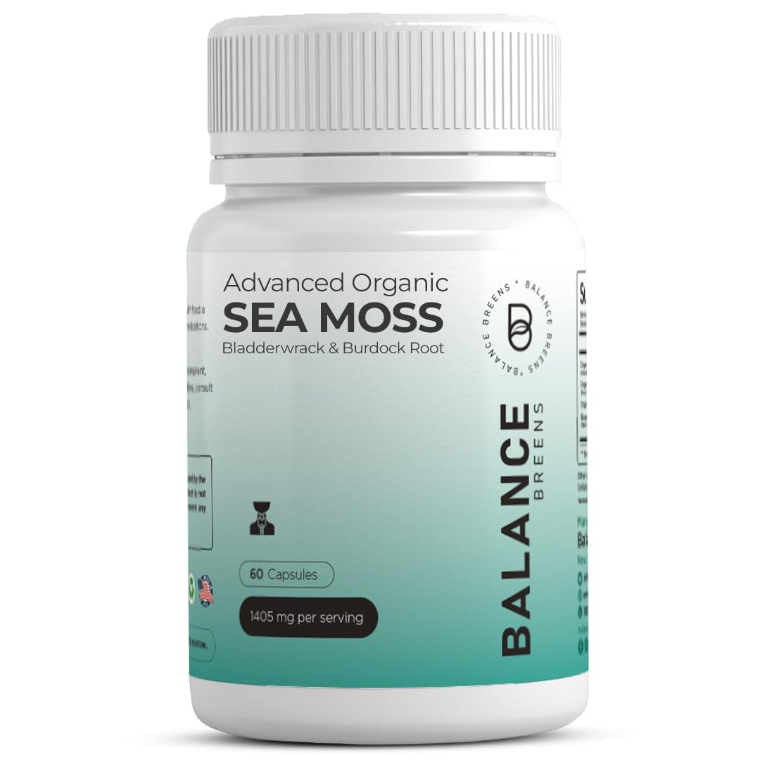 Suplemento Balancebreens Organic Irish Sea Moss 60 Cápsulas - Venta Internacional.