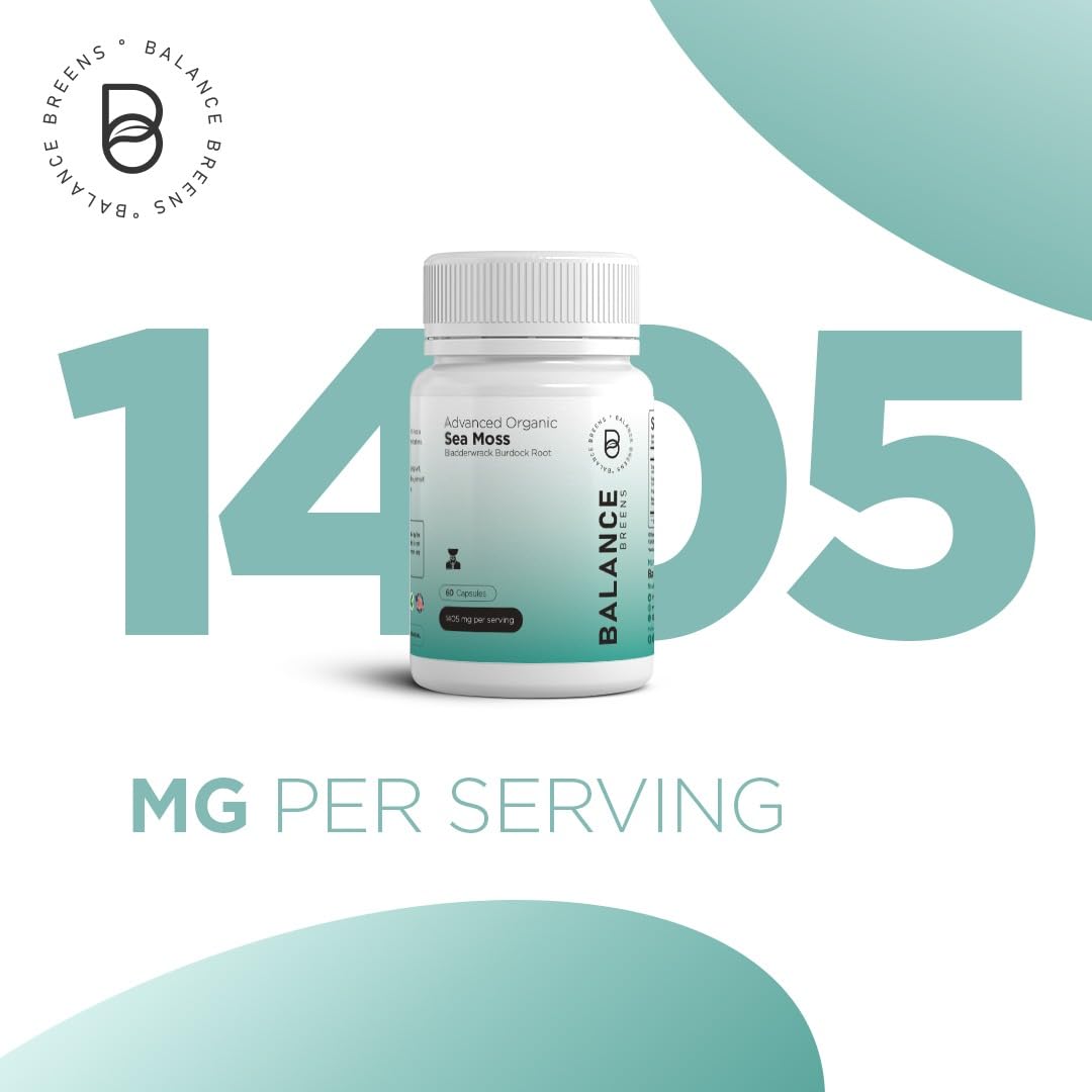 Foto 5 pulgar | Suplemento Balancebreens Organic Irish Sea Moss 60 Cápsulas - Venta Internacional.