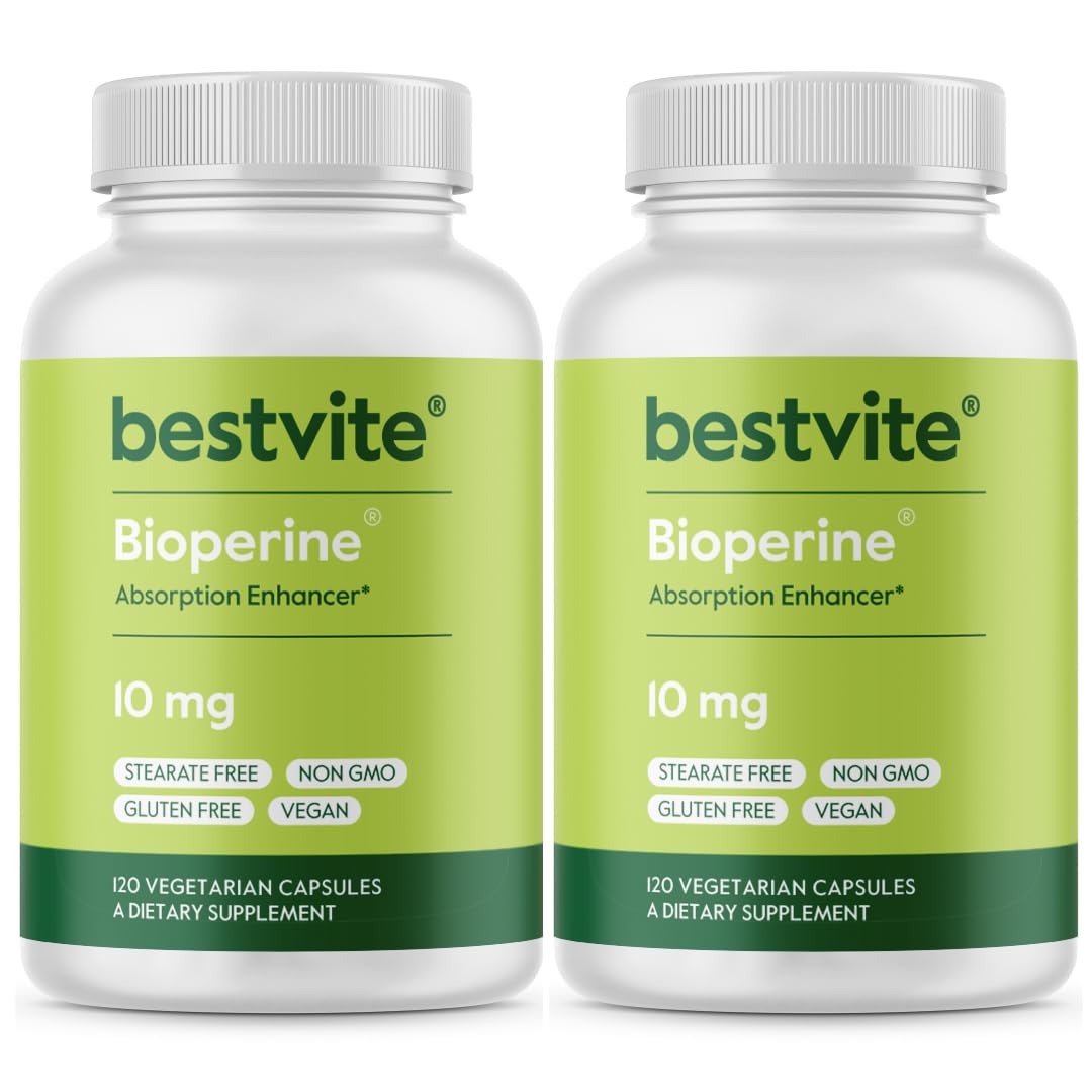Suplemento Bestvite Bioperine 10 Mg (240 Cápsulas Vegetarianas) - Venta Internacional.