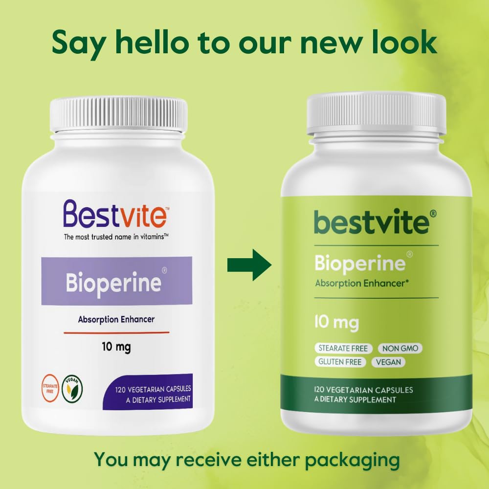 Foto 4 pulgar | Suplemento Bestvite Bioperine 10 Mg (240 Cápsulas Vegetarianas) - Venta Internacional.