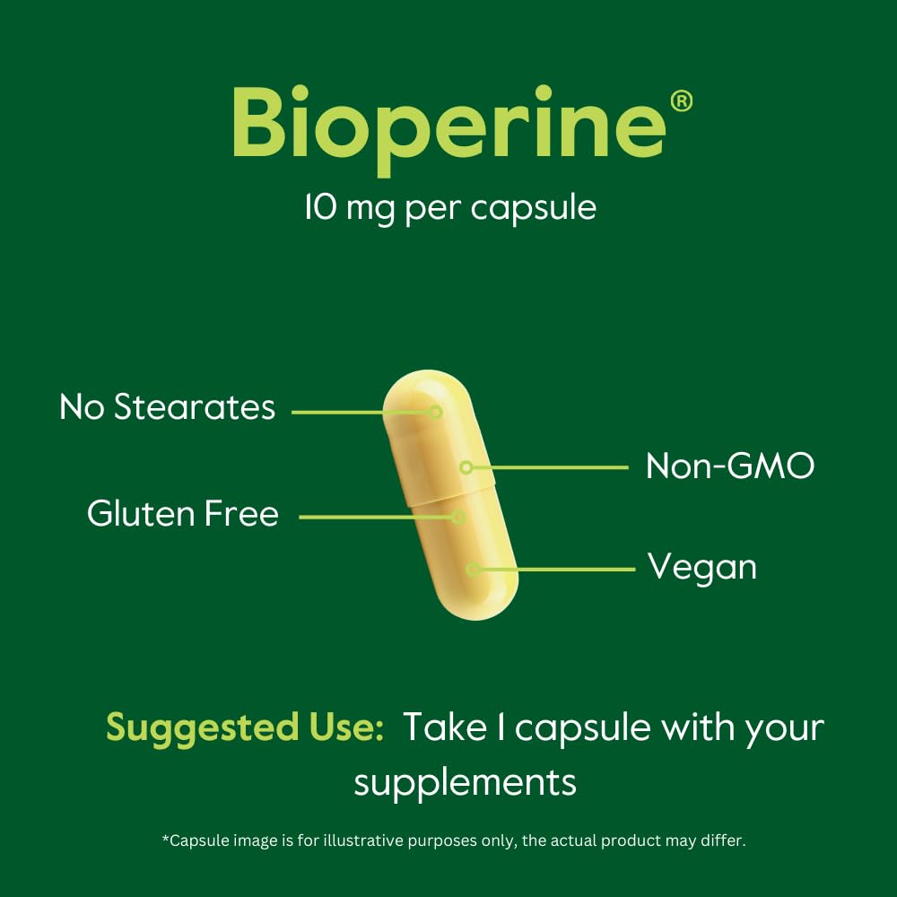 Foto 7 pulgar | Suplemento Bestvite Bioperine 10 Mg (240 Cápsulas Vegetarianas) - Venta Internacional.