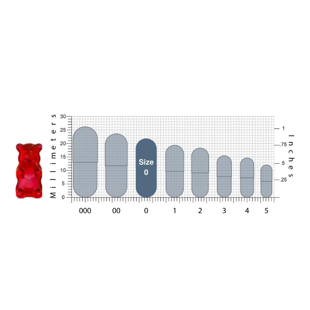 Foto 4 pulgar | Cápsulas Vacías De Gelatina Lfa Tamaño 0, 1000 Unidades, Gel Halal De Ternera - Venta Internacional.