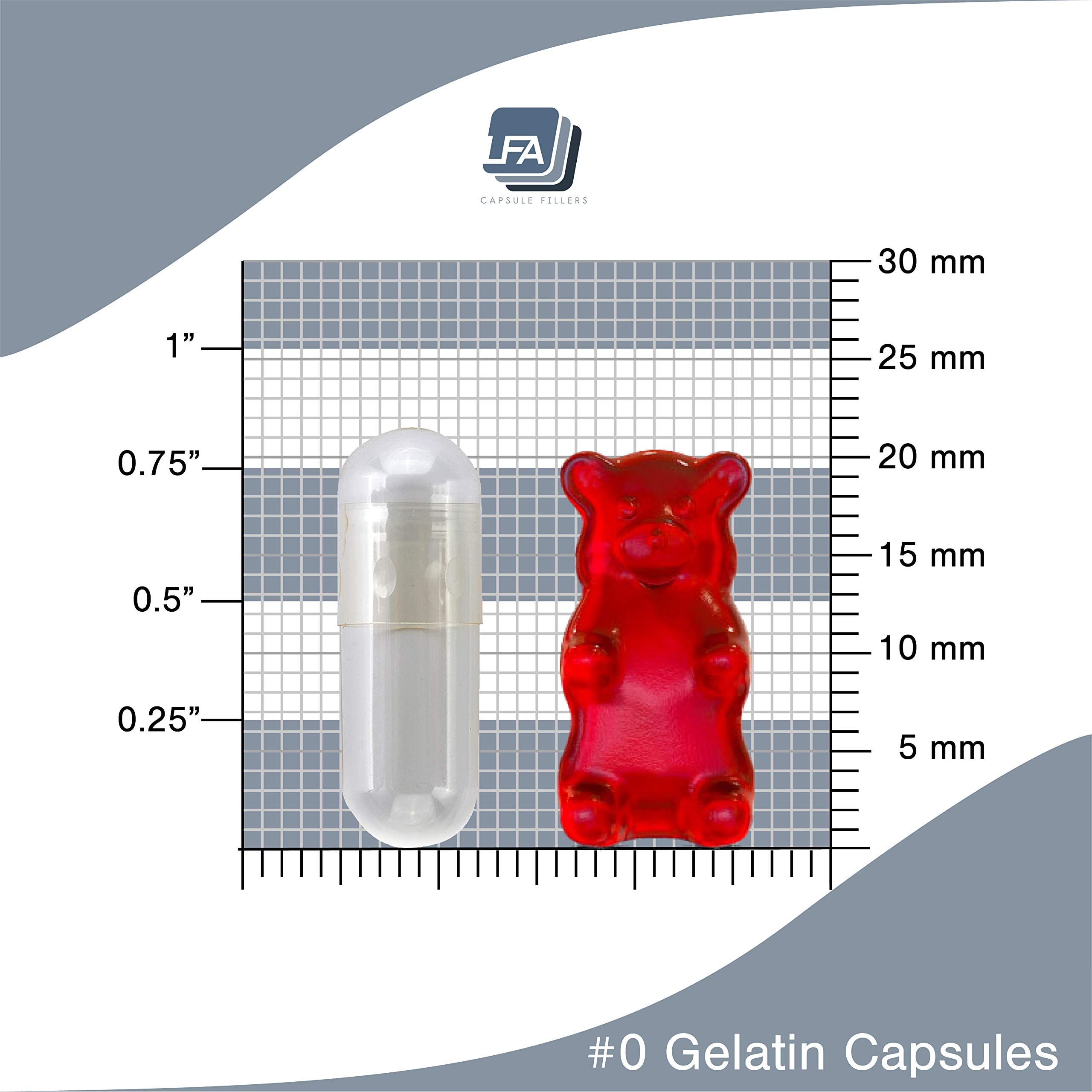 Foto 6 pulgar | Cápsulas Vacías De Gelatina Lfa Tamaño 0, 1000 Unidades, Gel Halal De Ternera - Venta Internacional.