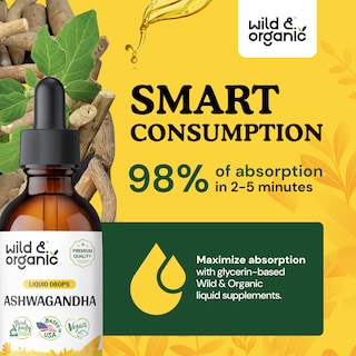 Foto 4 | Suplemento Líquido De Ashwagandha Salvaje Y Orgánico, 60 Ml, Vegano - Venta Internacional.