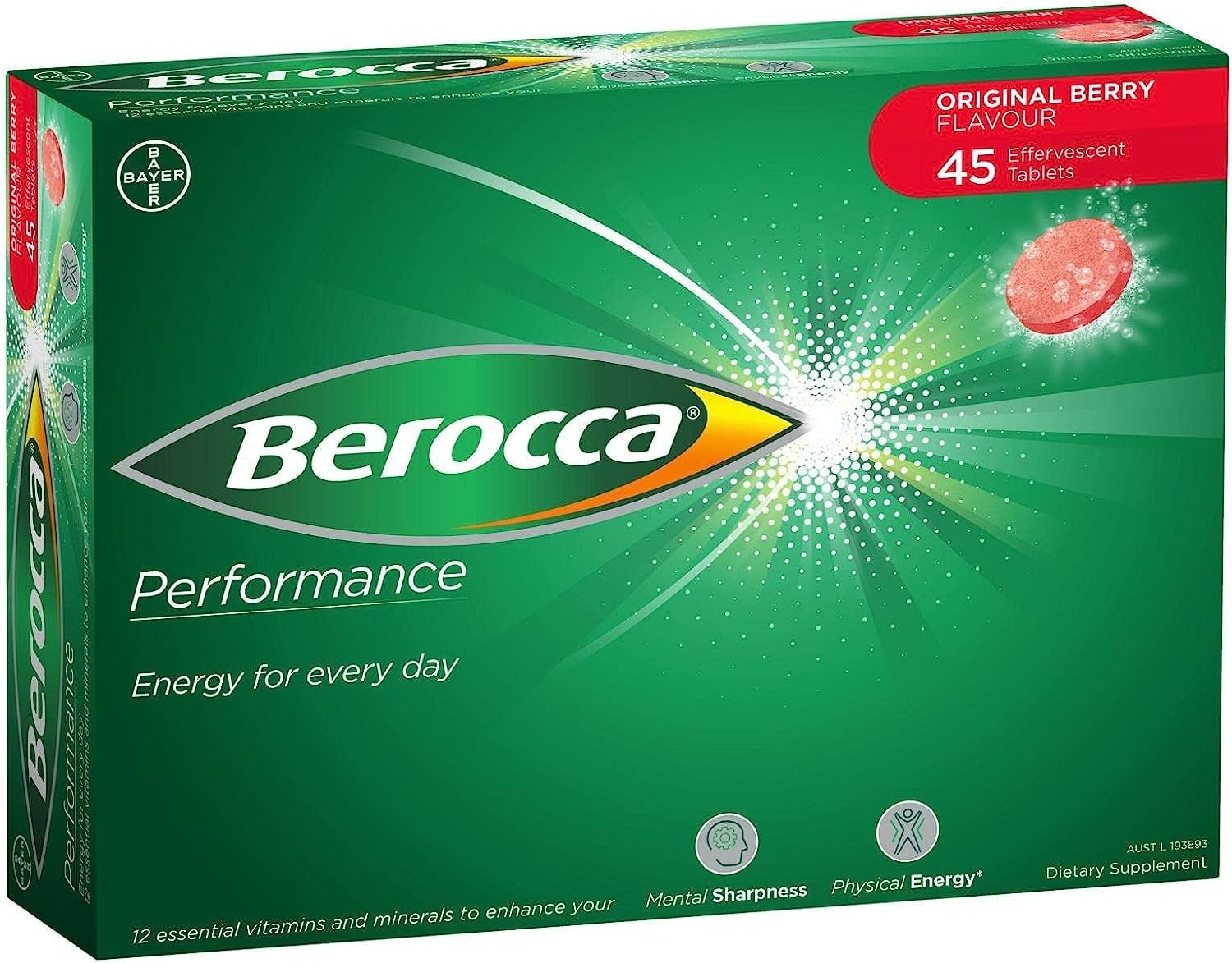 Foto 6 pulgar | Suplemento Berocca Performance Original 45 Tabletas Efervescentes - Venta Internacional.