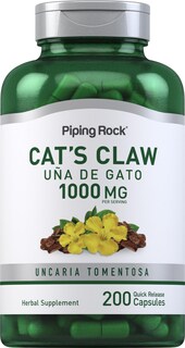 Foto 1 | Suplemento Piping Rock Cat's Claw, Cápsulas De 1000 Mg, 200 Unidades - Venta Internacional.