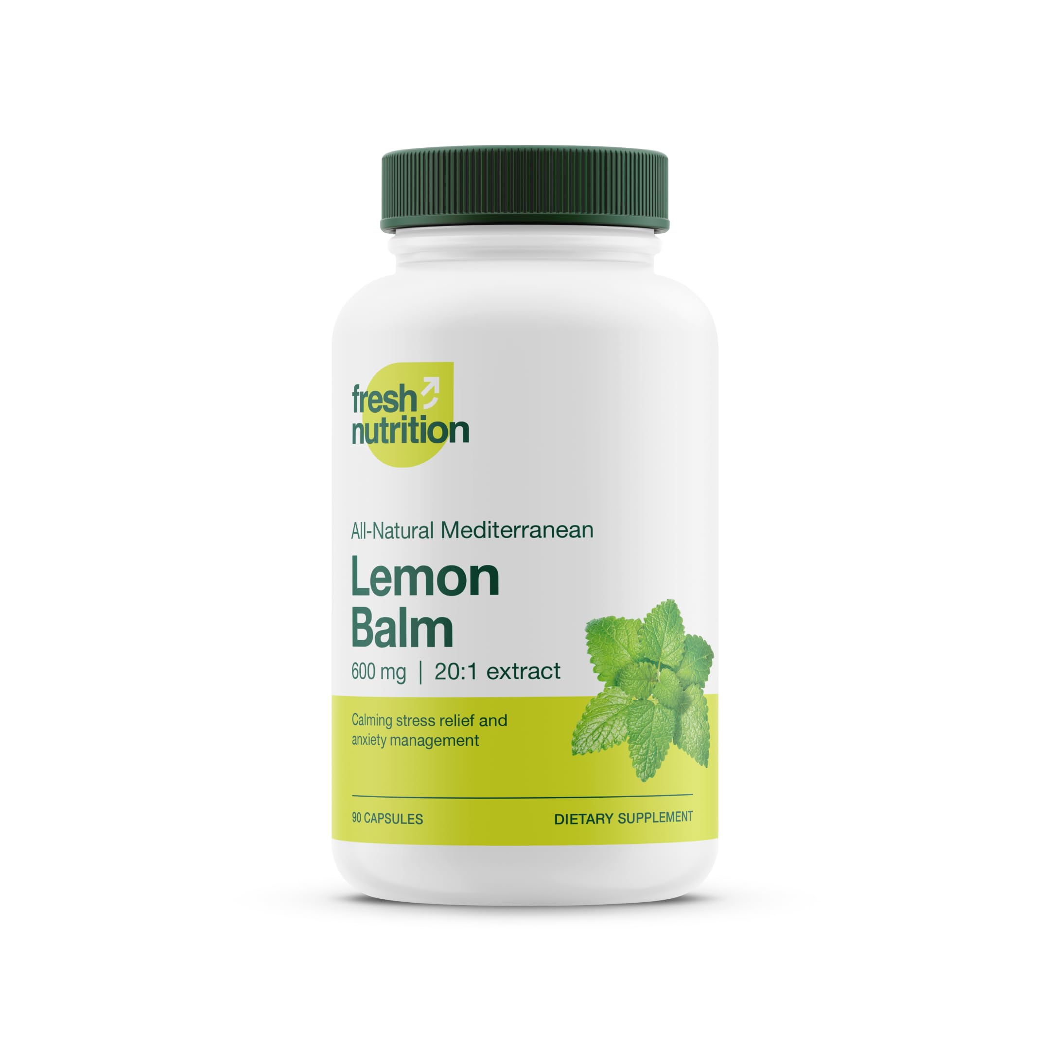 Foto 2 pulgar | Extracto De Bálsamo De Limón Supplement Fresh Nutrition 600 Mg 90 Cápsulas - Venta Internacional.