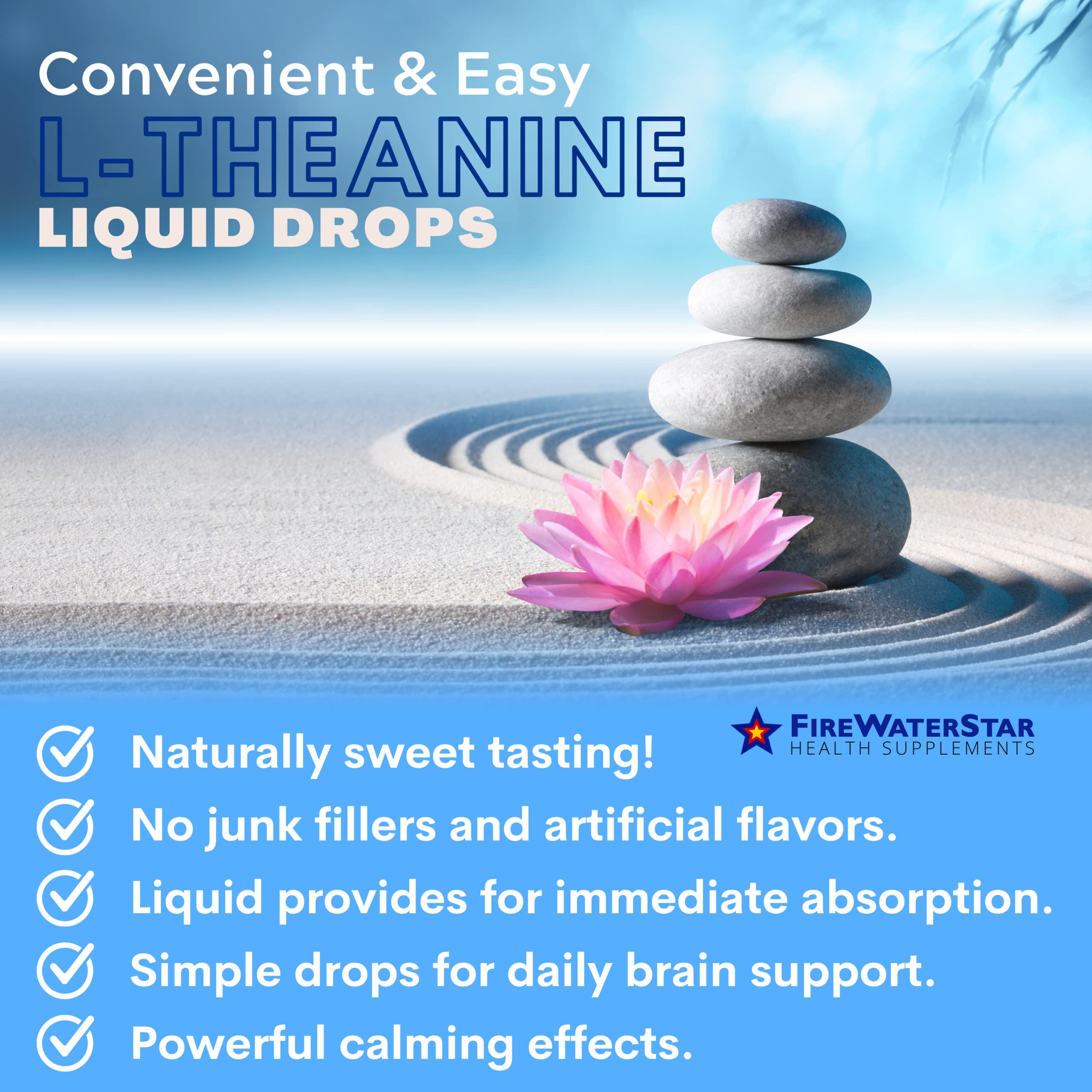 Foto 6 pulgar | Suplemento Firewaterstar Health Supplements L-teanina 200 Mg - Venta Internacional.