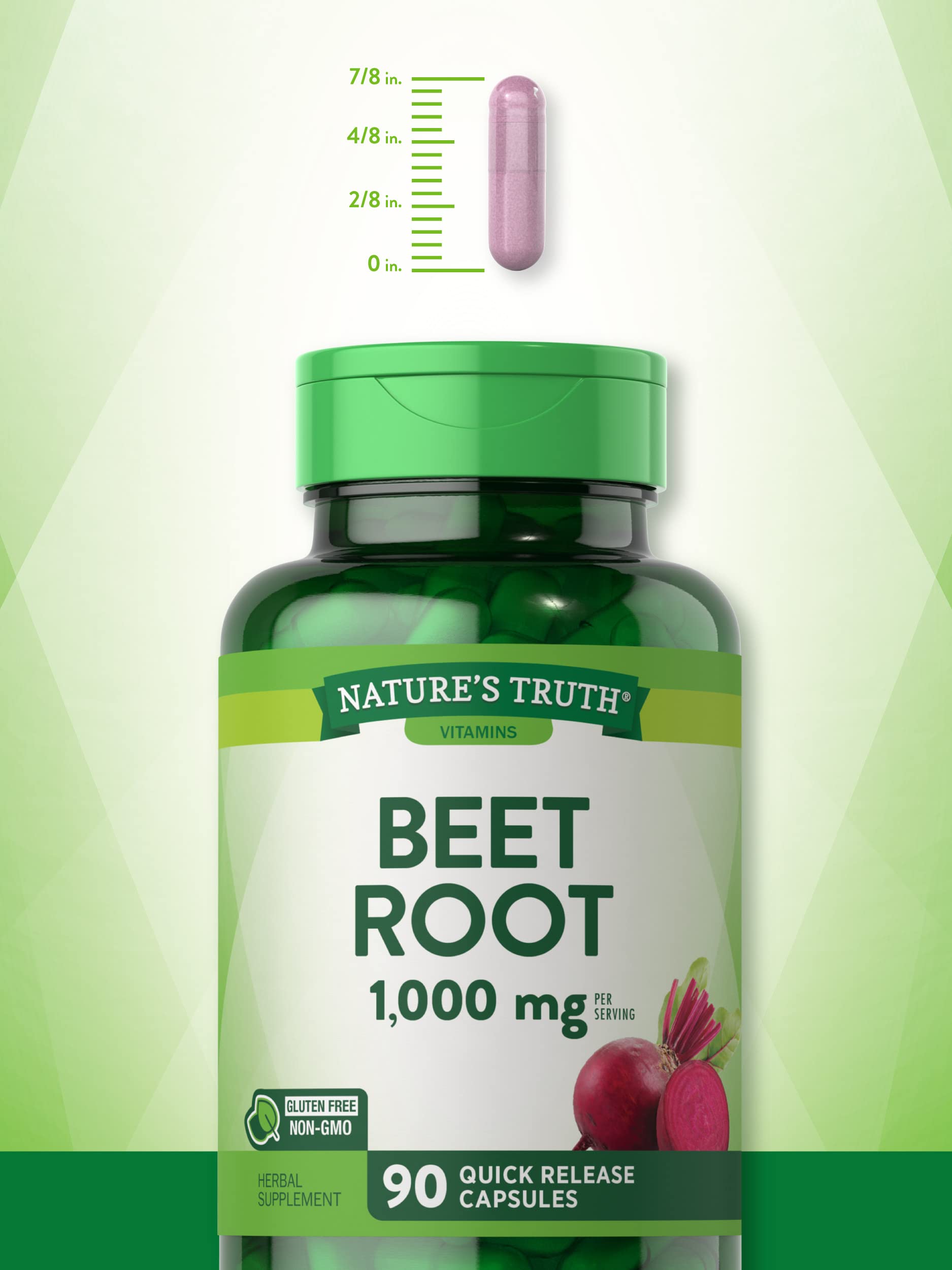 Foto 6 pulgar | Suplemento Nature's Truth, Cápsulas De Raíz De Remolacha, 1000 Mg, 90 Píldoras - Venta Internacional.