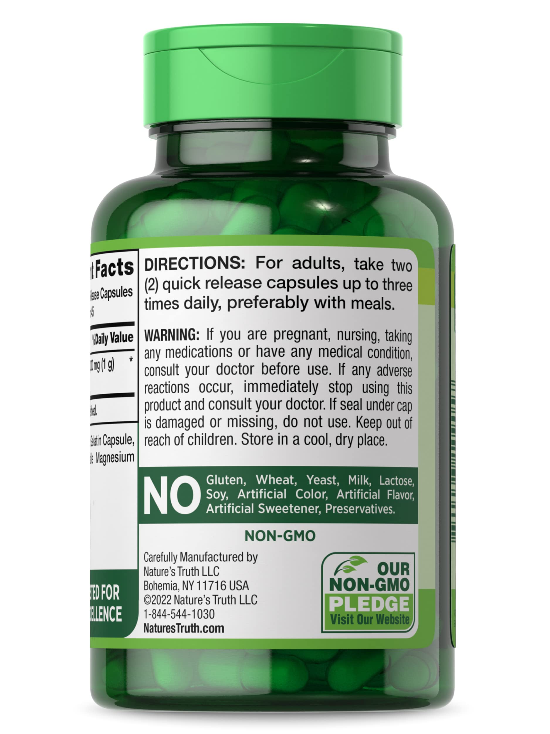 Foto 8 pulgar | Suplemento Nature's Truth, Cápsulas De Raíz De Remolacha, 1000 Mg, 90 Píldoras - Venta Internacional.