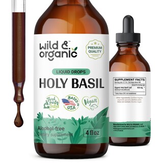 Foto 1 | Tintura De Albahaca Sagrada Silvestre Y Orgánica 118 Ml Con Extracto De Hoja De Albahaca - Venta Internacional.