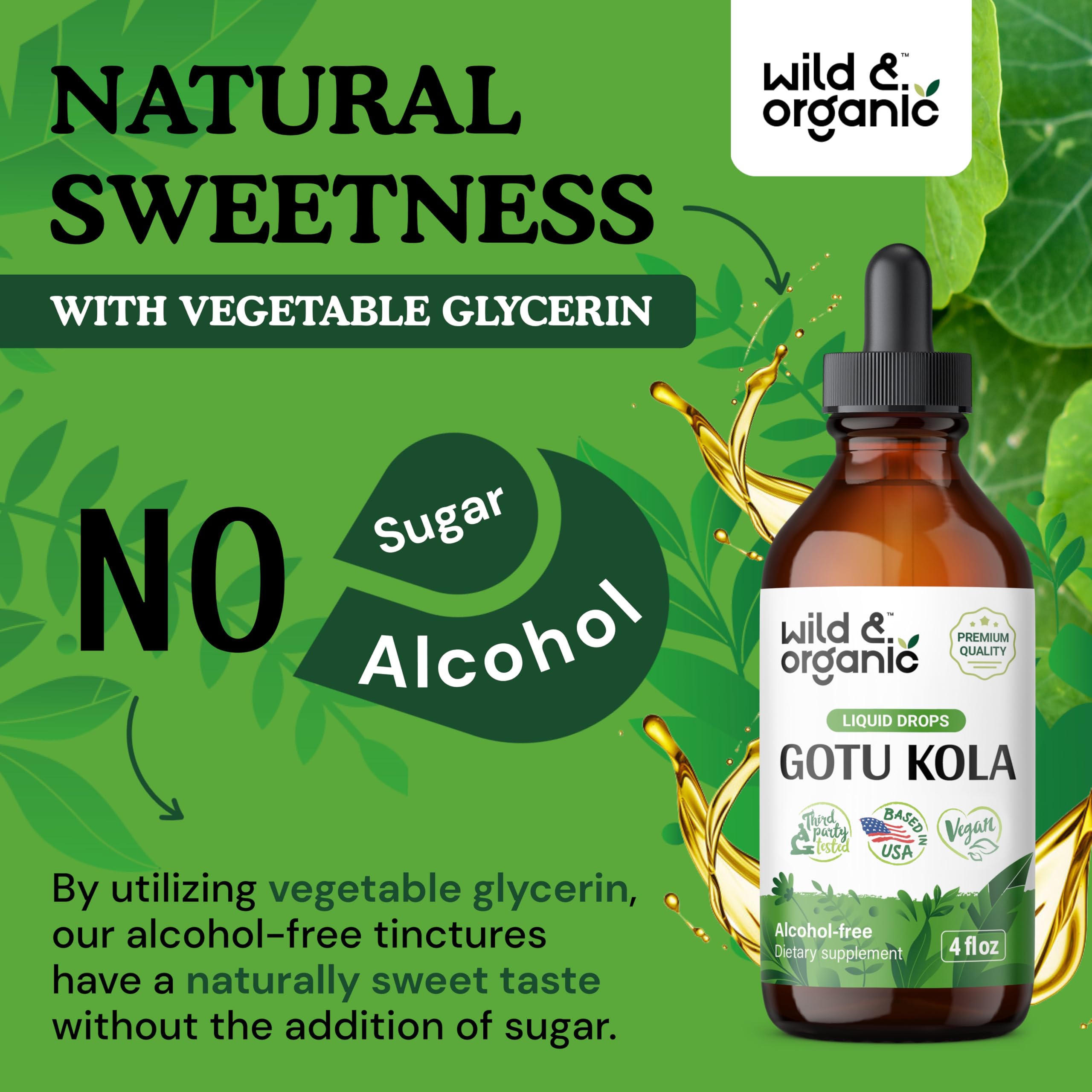 Foto 7 pulgar | Suplemento De Extracto De Centella Asiática Silvestre Y Orgánico De 120 Ml Para El Cerebro - Venta Internacional.