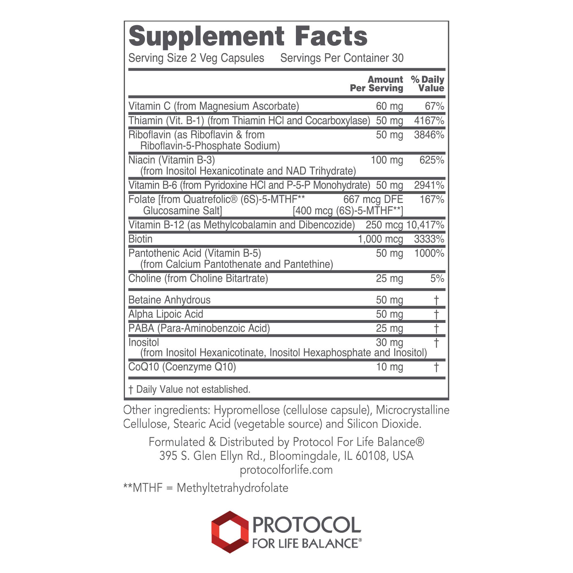 Foto 2 | Protocolo De Suplementos Para Life Balance B Complex Neuro Factors - Venta Internacional.