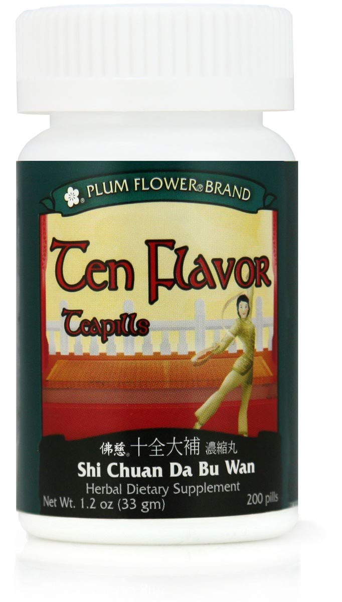 Teapills Plum Flower Ten Flavor (shi Chuan Da Bu Wan) Tonificantes - Venta Internacional.