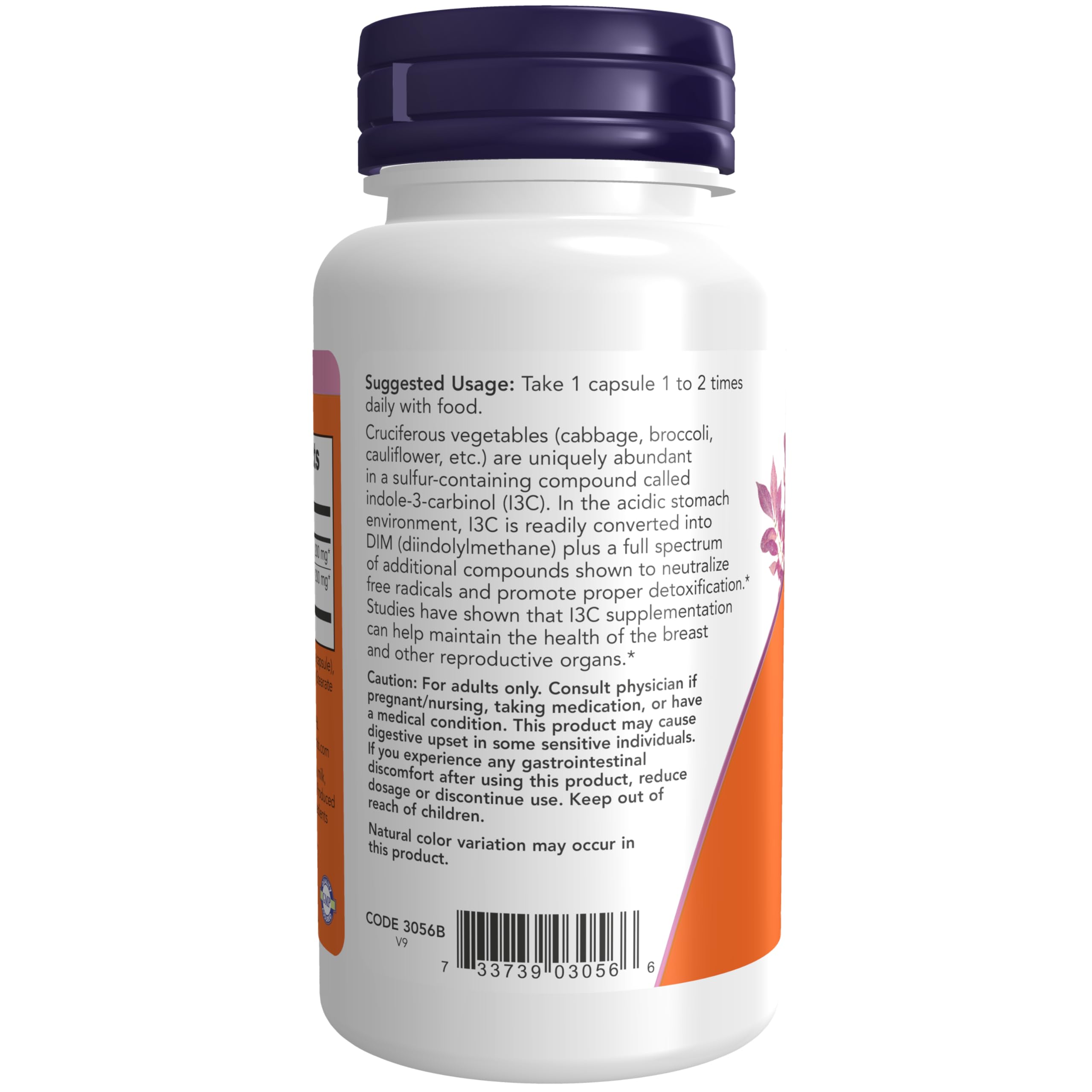 Foto 4 pulgar | Suplemento De 200 Mg De Indol-3-carbinol De Now Foods Con Lignano De Lino - Venta Internacional.