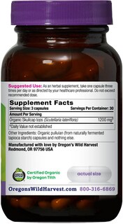 Foto 2 | Suplemento Organ's Wild Harvest Organic Skullcap 90 Cápsulas - Venta Internacional.