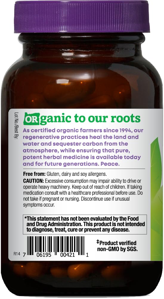 Foto 3 | Suplemento Organ's Wild Harvest Organic Skullcap 90 Cápsulas - Venta Internacional.