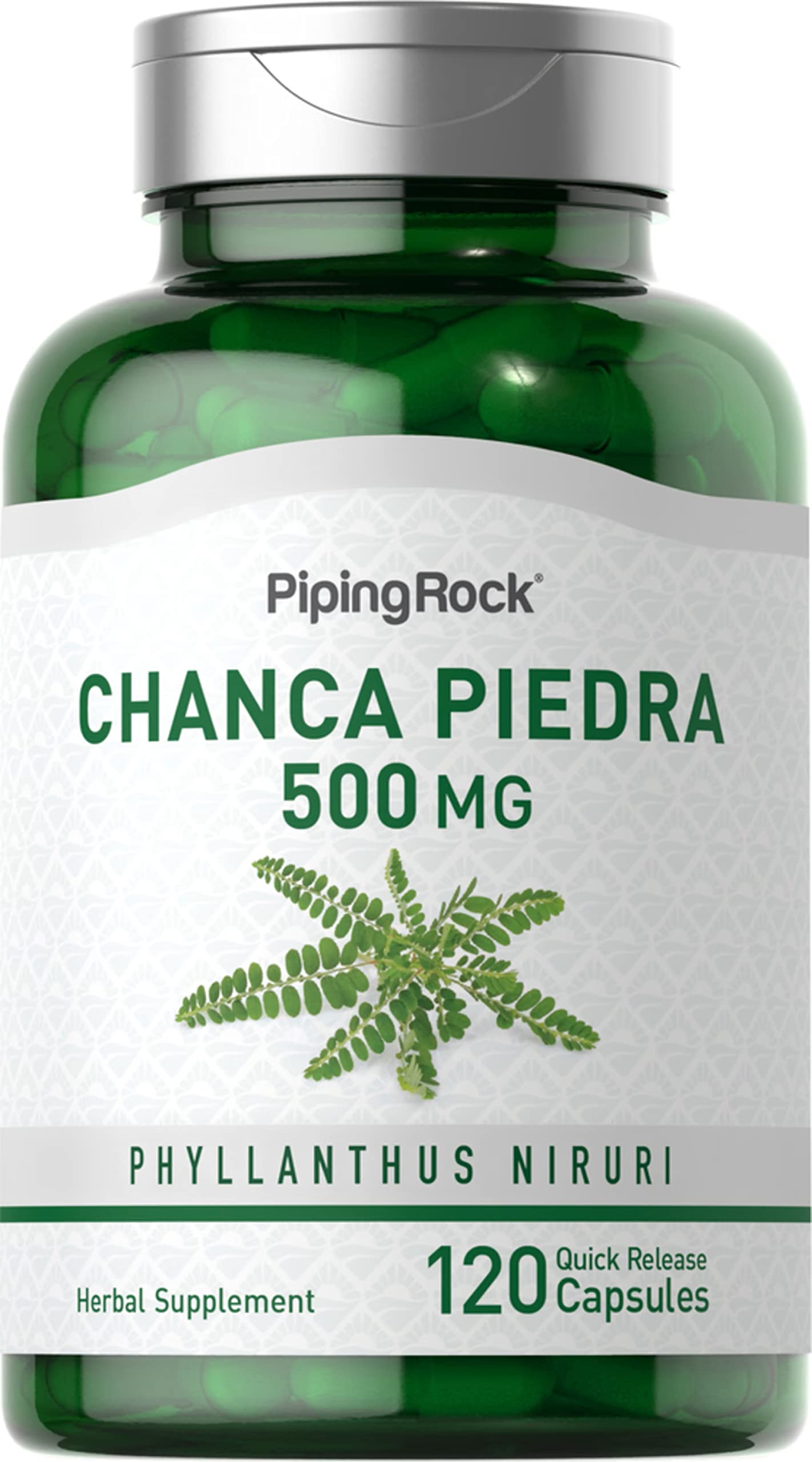 Foto 2 pulgar | Suplemento Piping Rock Chanca Piedra En Cápsulas, 500 Mg, 120 Unidades - Venta Internacional.