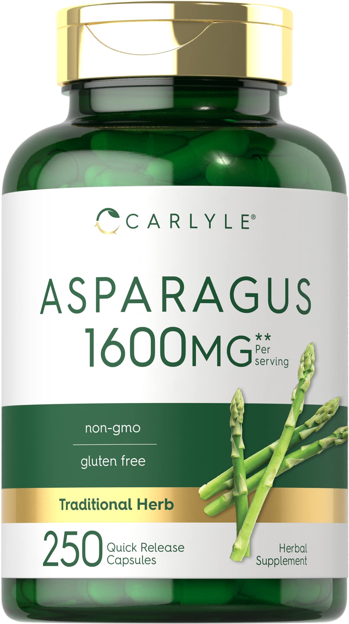 Foto 2 pulgar | Suplemento Carlyle Asparagus 1600 Mg 250 Cápsulas En Polvo - Venta Internacional.