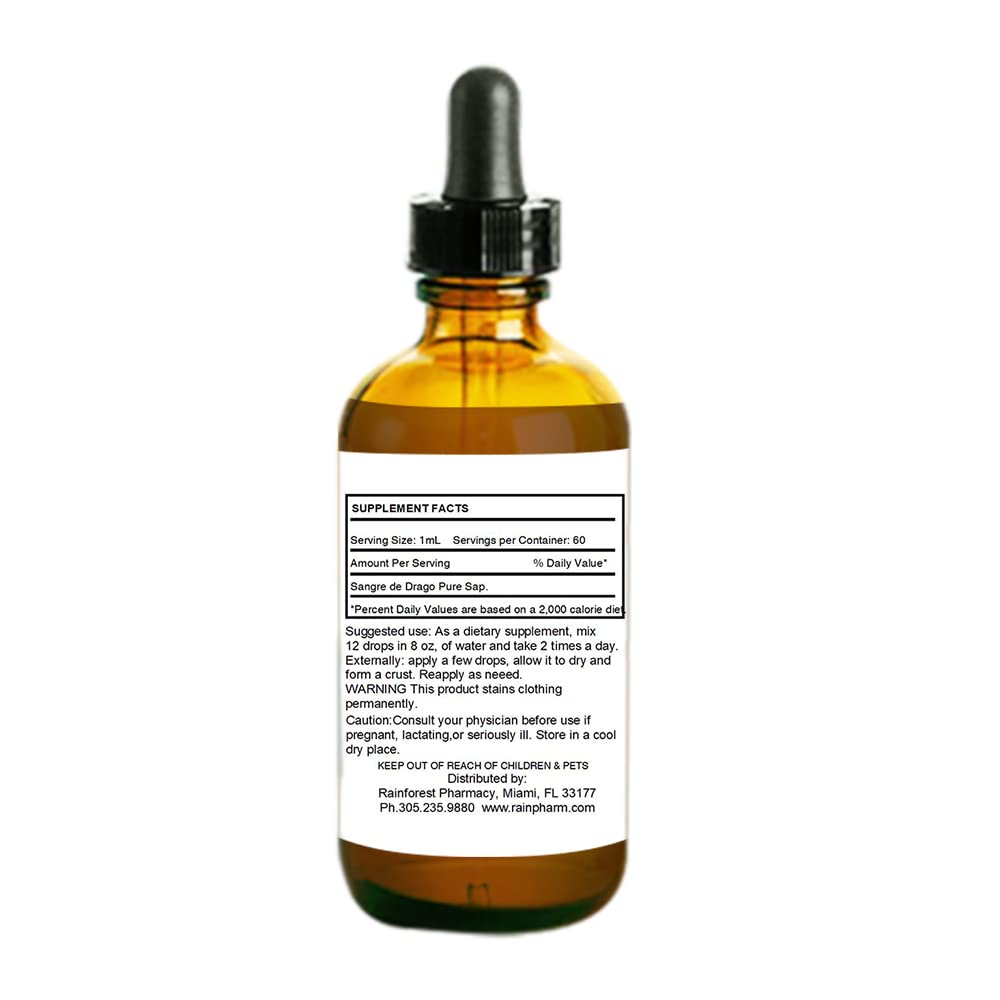 Foto 4 pulgar | Suplemento Rainforest Pharmacy Sangre De Drago, 60 Ml, Savia Pura - Venta Internacional.
