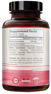 Foto 2 | Suplemento Healthyway Berberine 500 Mg 180 Cápsulas - Venta Internacional.