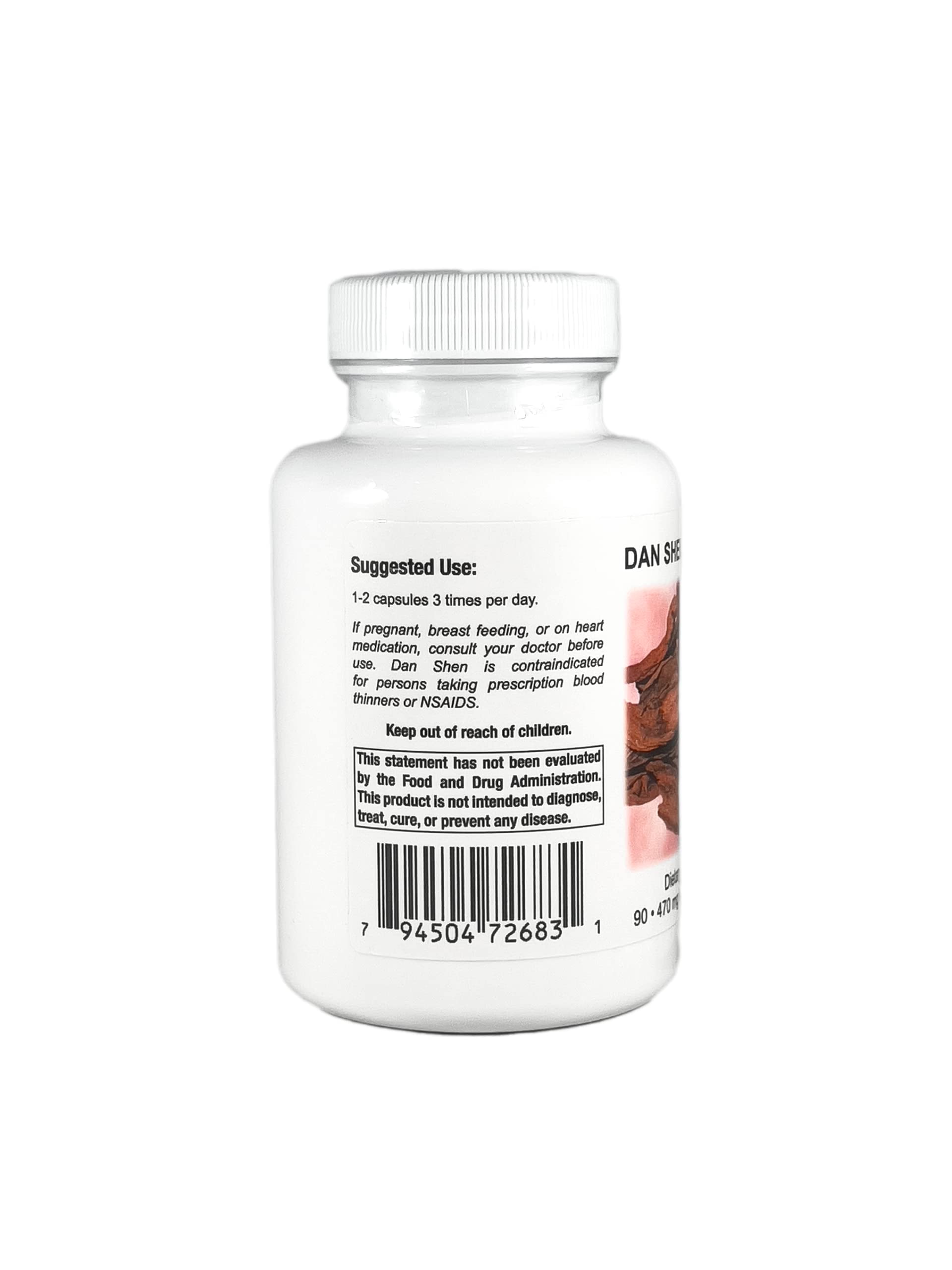 Foto 3 | Supreme Nutrition Dan Shen, 90 Cápsulas De Salvia Roja Pura - Venta Internacional.