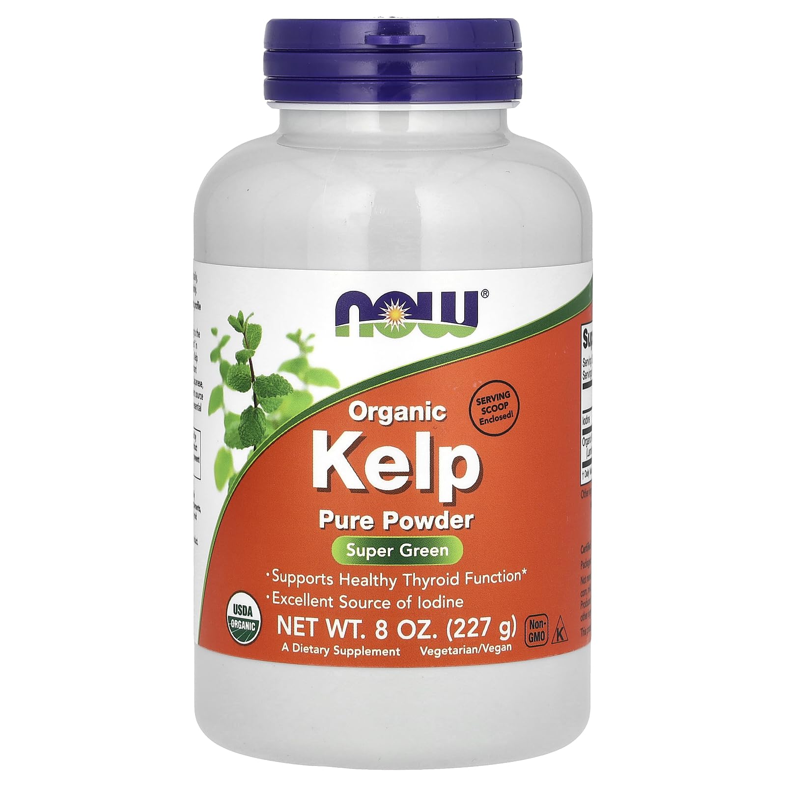 Foto 2 pulgar | Kelp Powder Now Foods Norwegian Organic 240 Ml - Venta Internacional.