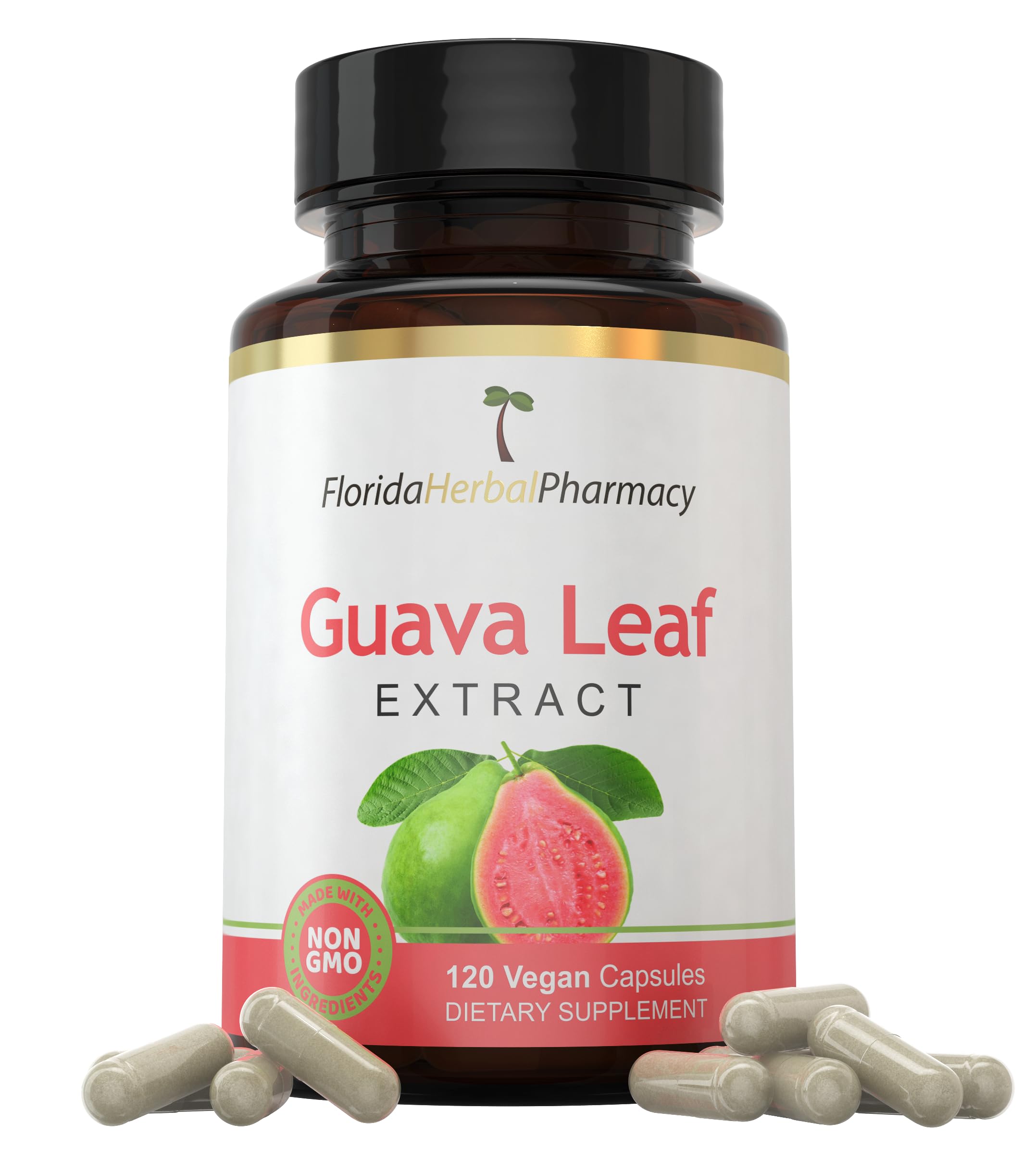 Foto 2 pulgar | Suplemento De Extracto De Hoja De Guayaba De Florida Herbal Pharmacy 120 Cápsulas - Venta Internacional.