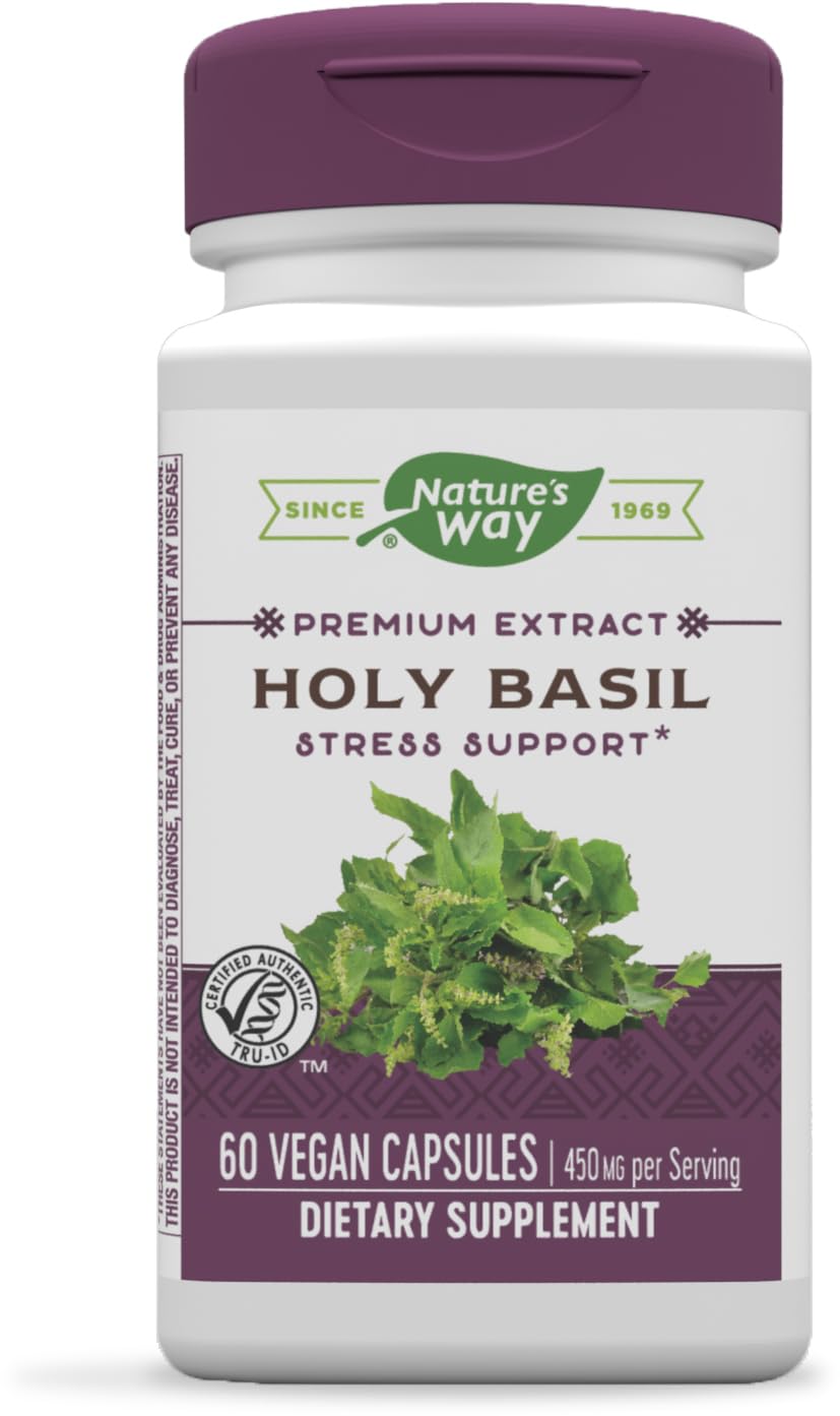 Foto 2 pulgar | Suplemento De Extracto Premium De Albahaca Sagrada De Nature's Way, 450 Mg - Venta Internacional.