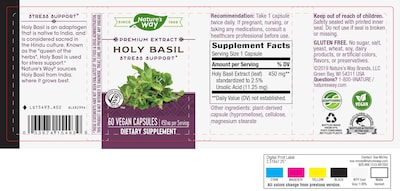 Foto 3 | Suplemento De Extracto Premium De Albahaca Sagrada De Nature's Way, 450 Mg - Venta Internacional.