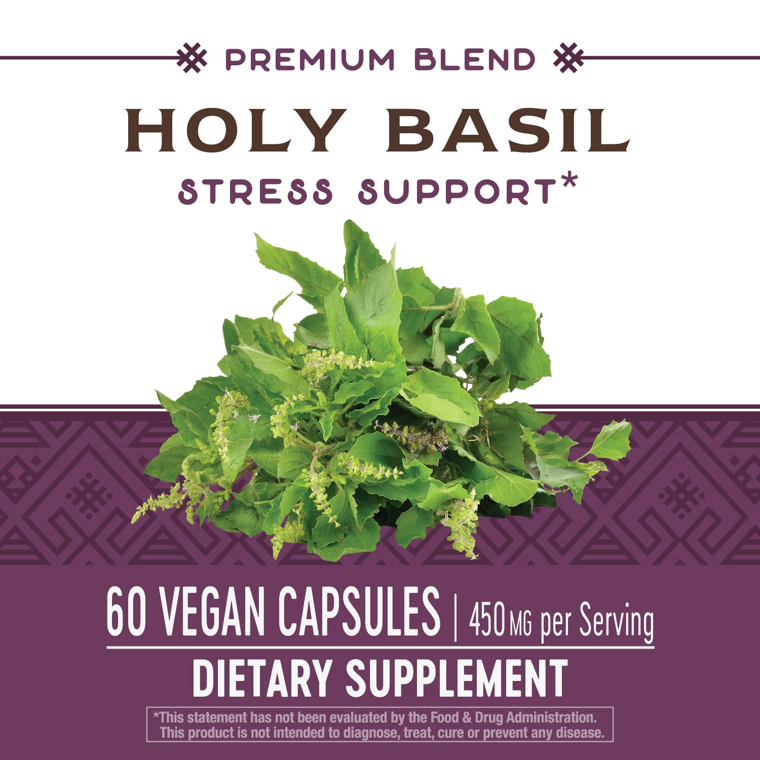 Foto 6 pulgar | Suplemento De Extracto Premium De Albahaca Sagrada De Nature's Way, 450 Mg - Venta Internacional.