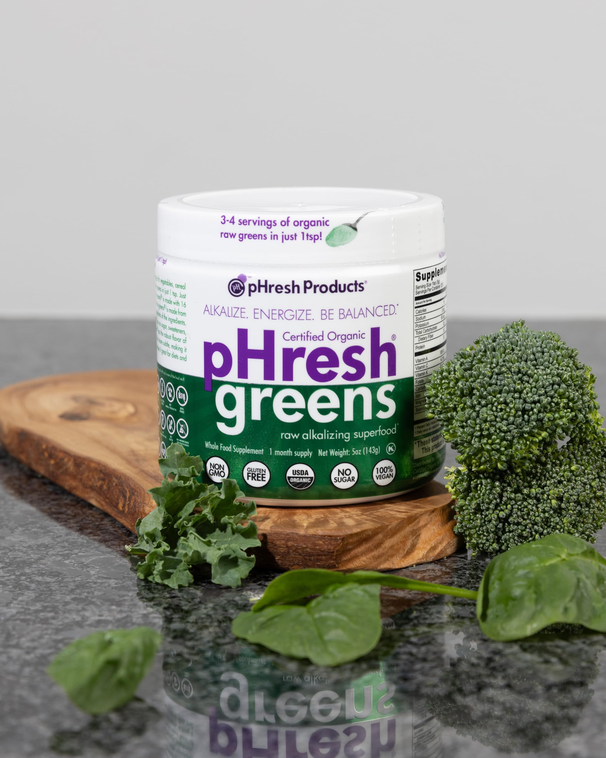 Foto 8 pulgar | Suplemento Phresh Greens, Superalimento Alcalinizante Crudo, 150 Ml - Venta Internacional.