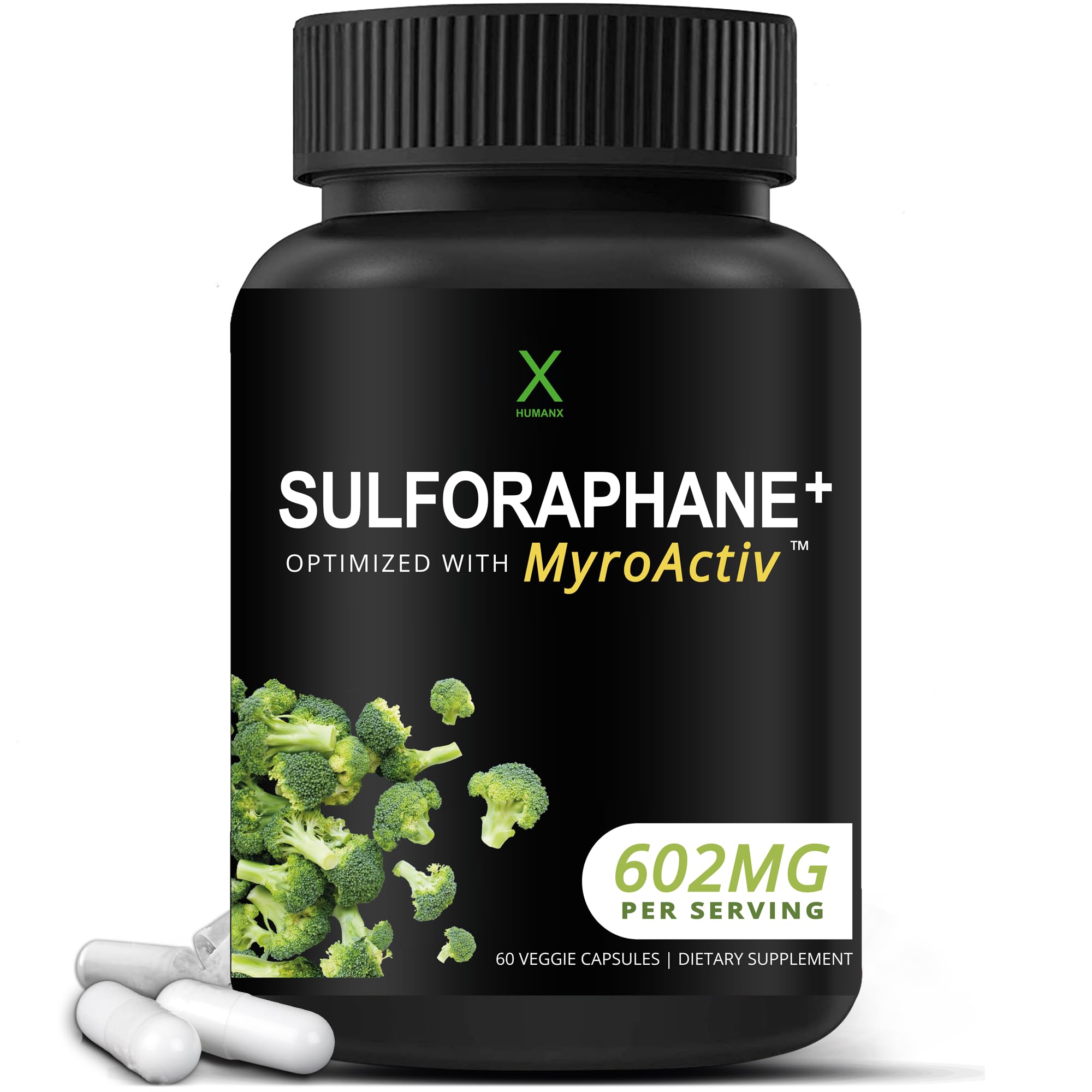 Foto 2 pulgar | Suplemento Humanx Sulforaphane+ 602 Mg Con Brócoli Y Moringa - Venta Internacional.