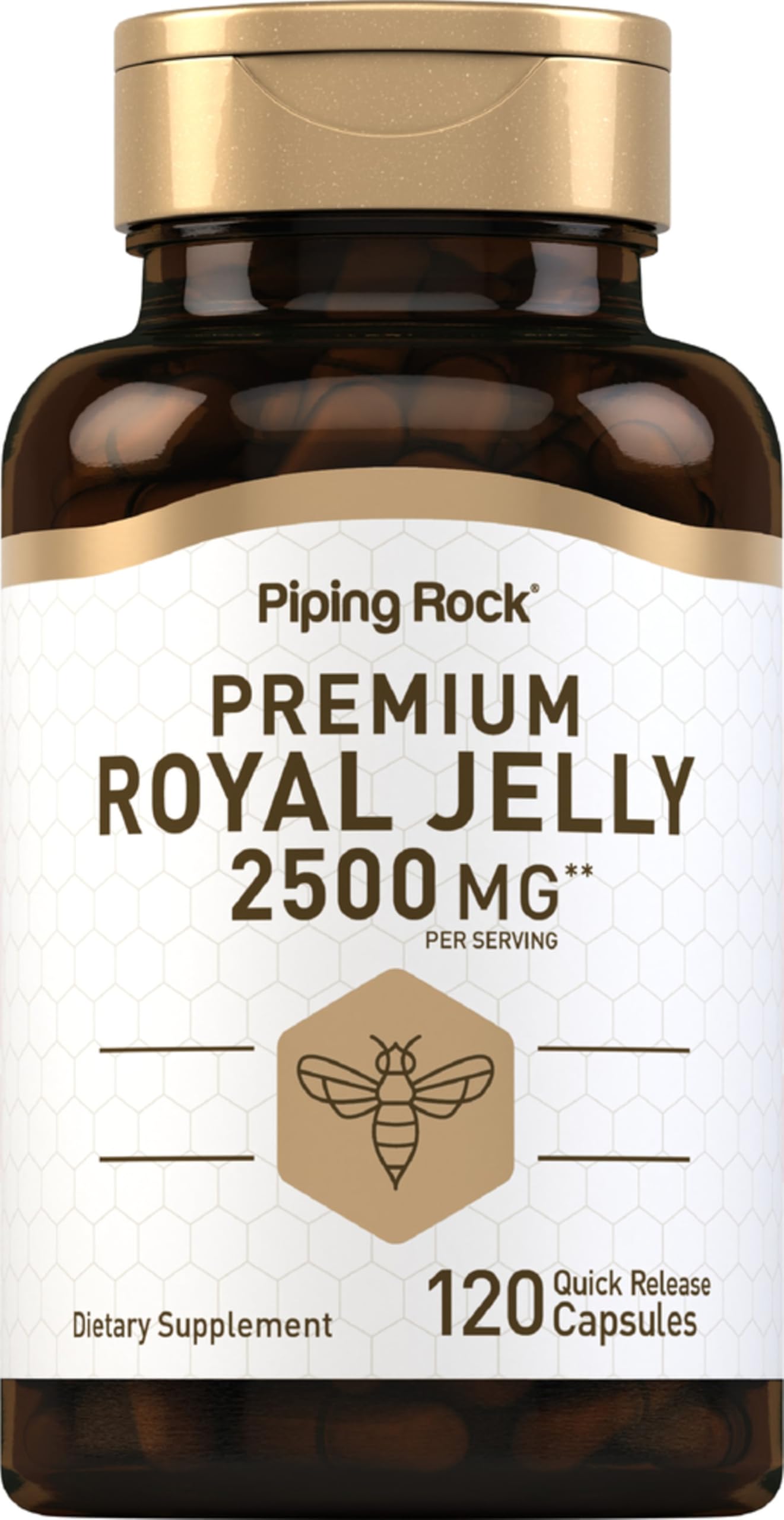 Foto 2 pulgar | Suplemento Piping Rock, Cápsulas De Jalea Real, 2500 Mg, 120 Unidades - Venta Internacional.