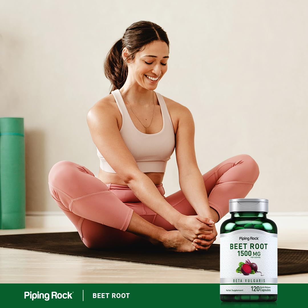 Foto 7 pulgar | Suplemento Piping Rock, Cápsulas De Raíz De Remolacha, 1500 Mg, 120 Píldoras - Venta Internacional.