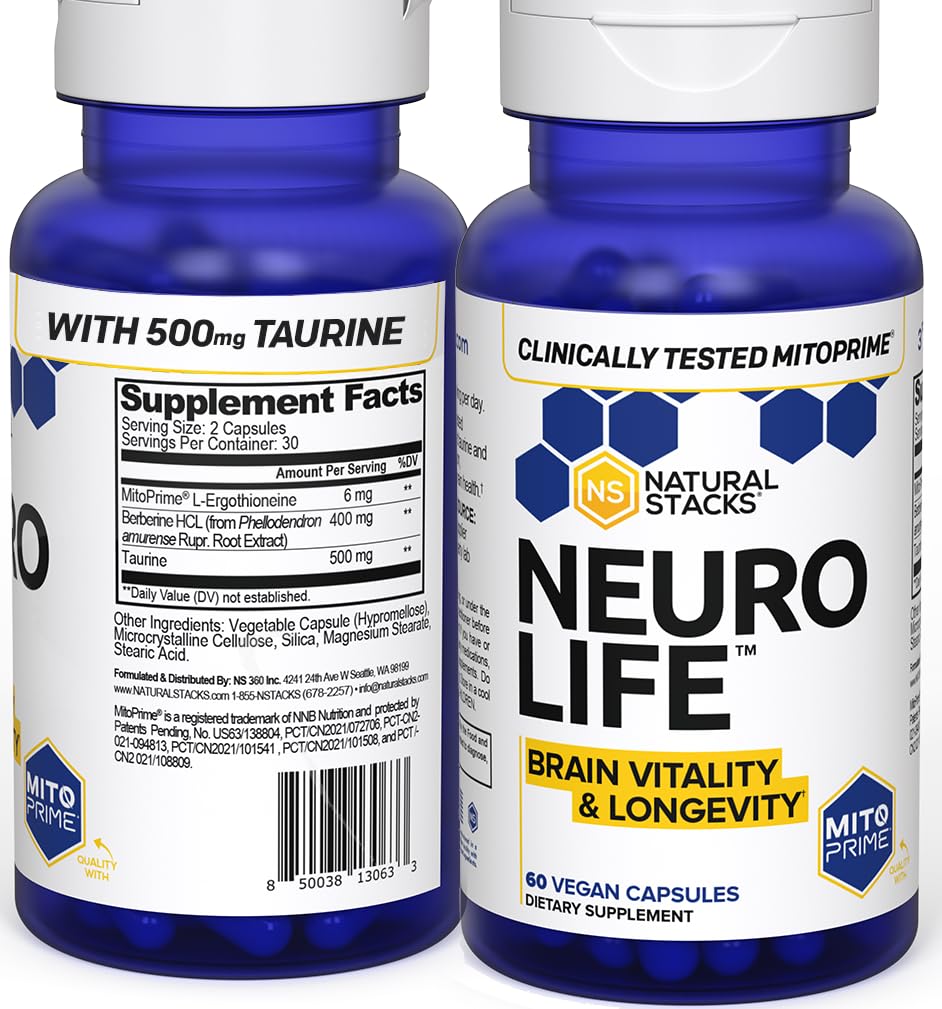 Foto 2 pulgar | Suplemento Natural Stacks Neurolife Brain 60 Cápsulas - Venta Internacional.