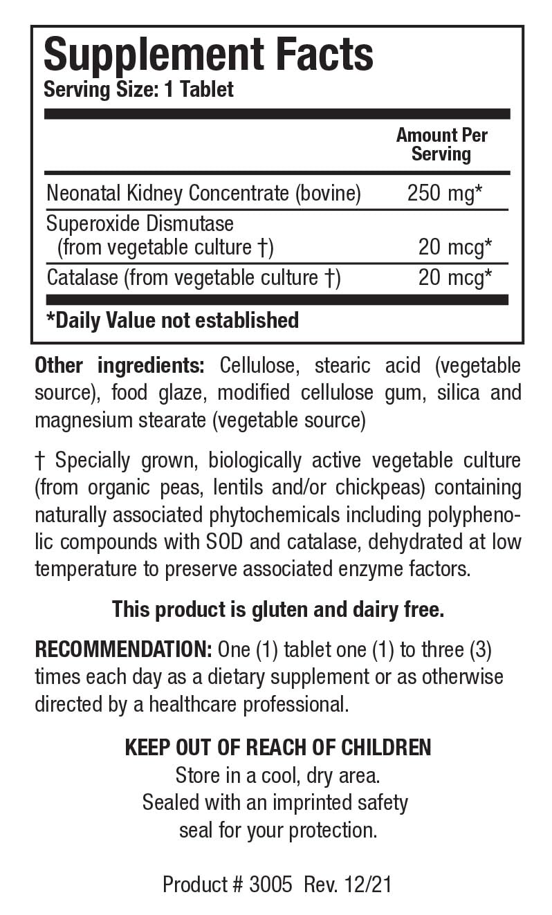 Foto 3 pulgar | Suplemento Biotics Research Cytozyme Kd Neonatal Kidney 60 Comprimidos - Venta Internacional.