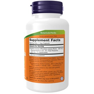 Foto 2 | Suplemento Now Foods Rhodiola 500 Mg 120 Cápsulas Vegetarianas - Venta Internacional