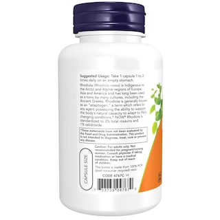 Foto 3 | Suplemento Now Foods Rhodiola 500 Mg 120 Cápsulas Vegetarianas - Venta Internacional