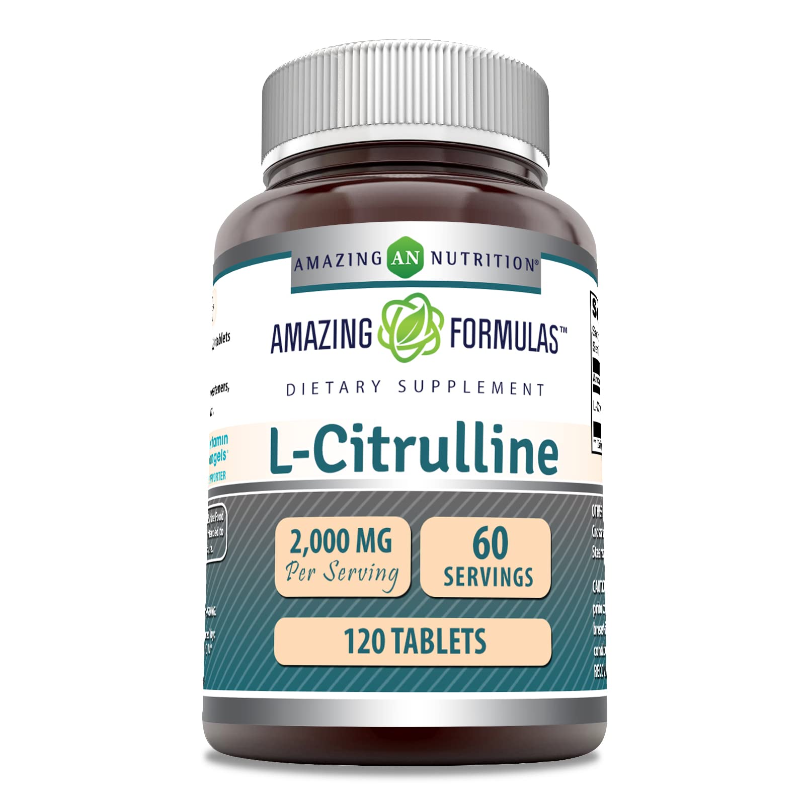 Foto 2 pulgar | Suplemento Amazing Formulas L Citrulline 2000 Mg 120 Comprimidos - Venta Internacional.