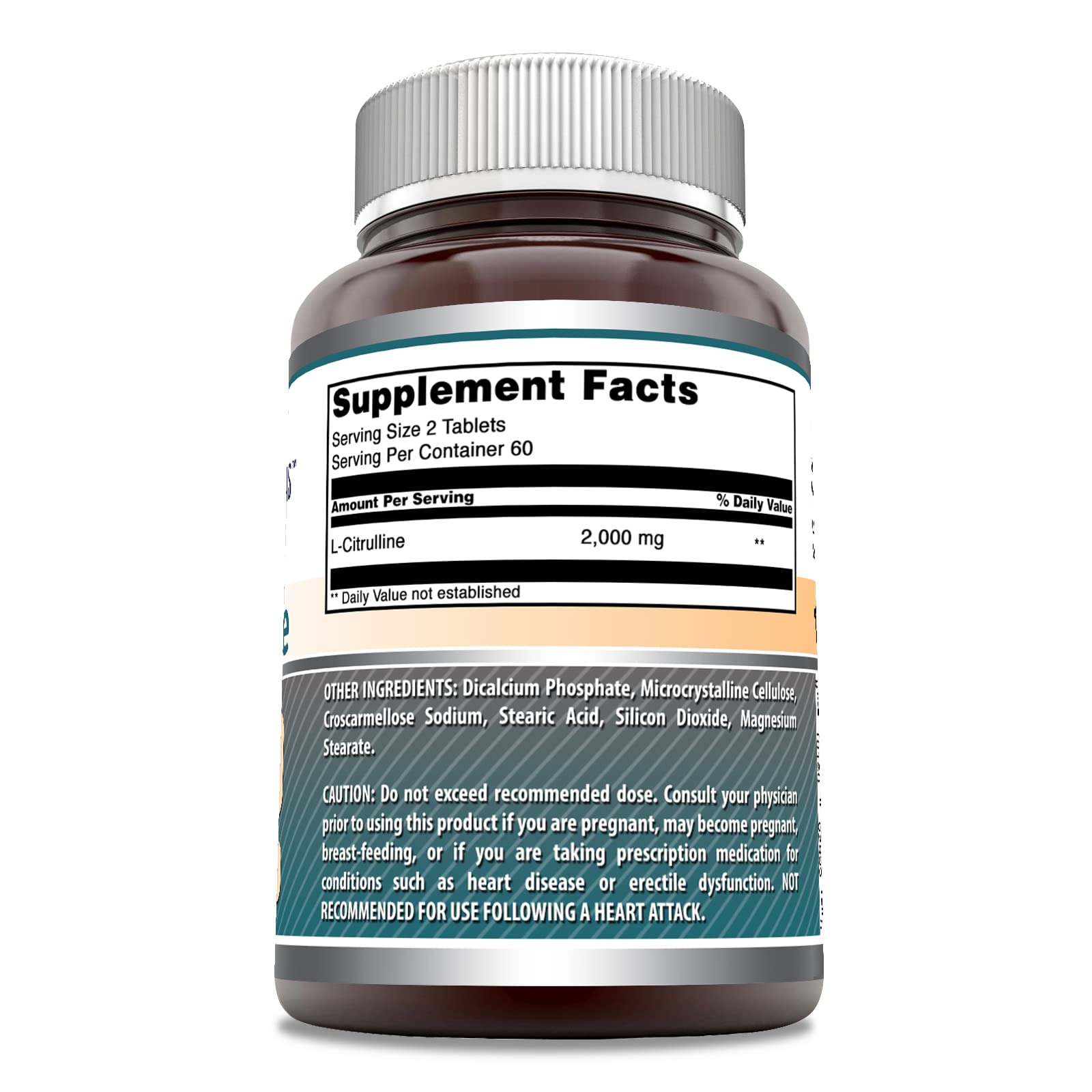 Foto 4 pulgar | Suplemento Amazing Formulas L Citrulline 2000 Mg 120 Comprimidos - Venta Internacional.