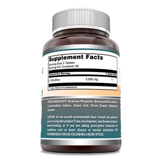 Foto 3 | Suplemento Amazing Formulas L Citrulline 2000 Mg 120 Comprimidos - Venta Internacional.