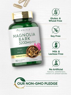 Foto 5 | Suplemento Carlyle Magnolia Bark 3200 Mg 180 Cápsulas en Polvo - Venta Internacional