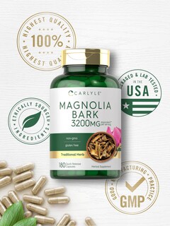 Foto 6 | Suplemento Carlyle Magnolia Bark 3200 Mg 180 Cápsulas en Polvo - Venta Internacional