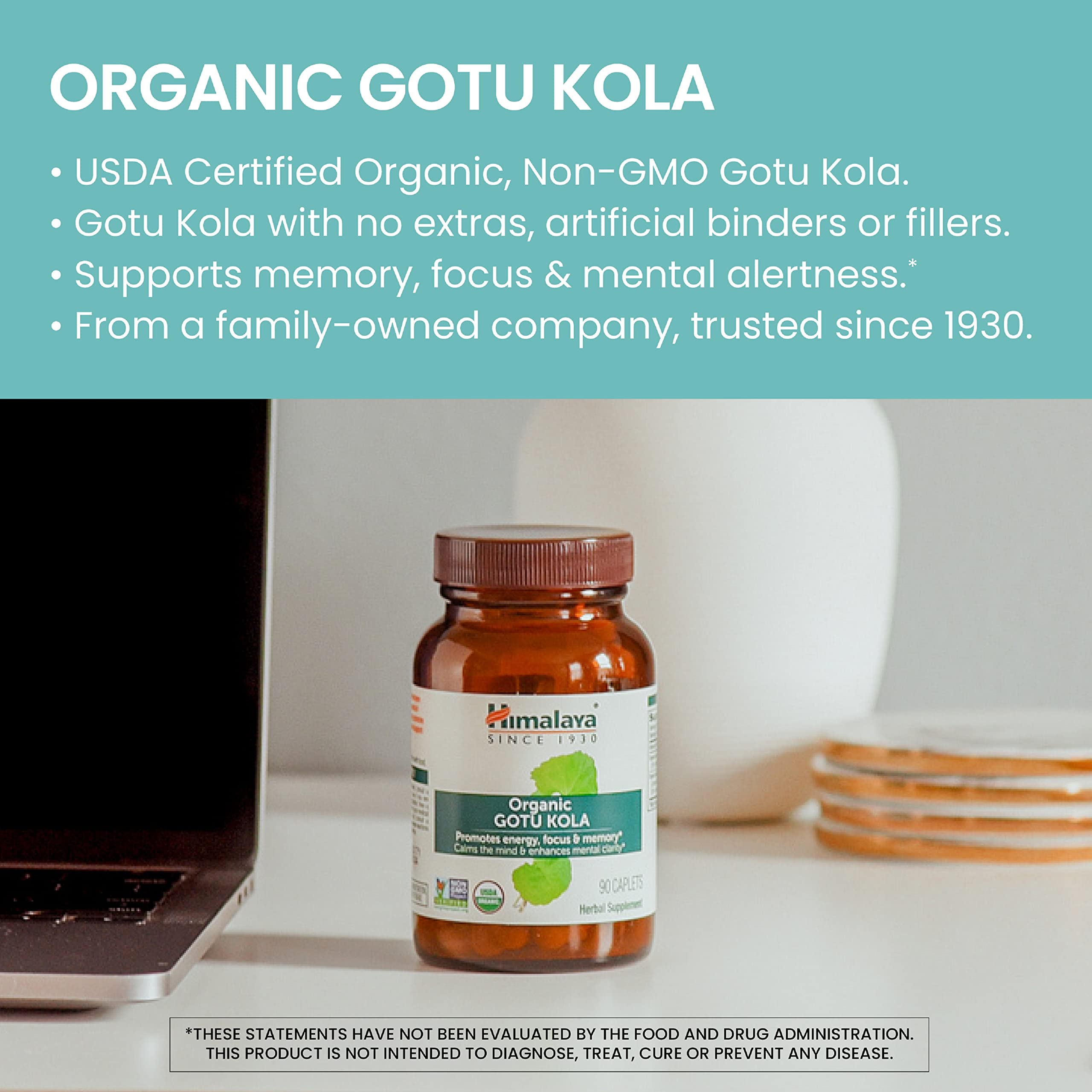 Foto 4 pulgar | Suplemento Himalaya Organic Gotu Kola 90 Cápsulas - Venta Internacional.