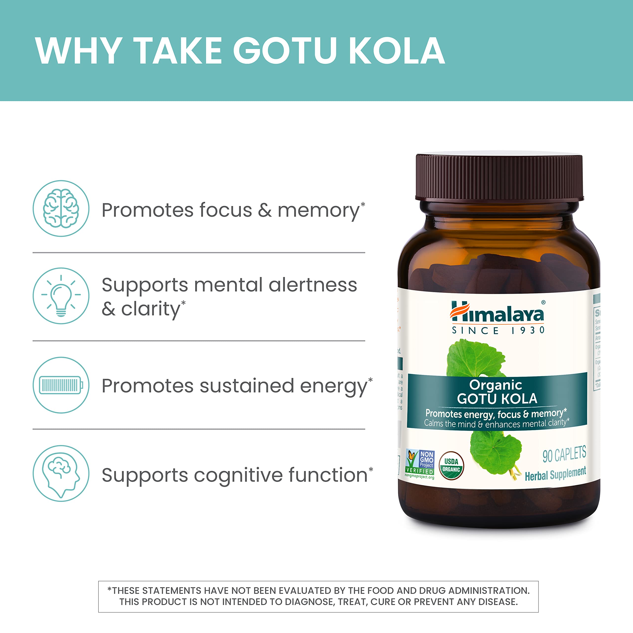 Foto 5 pulgar | Suplemento Himalaya Organic Gotu Kola 90 Cápsulas - Venta Internacional.