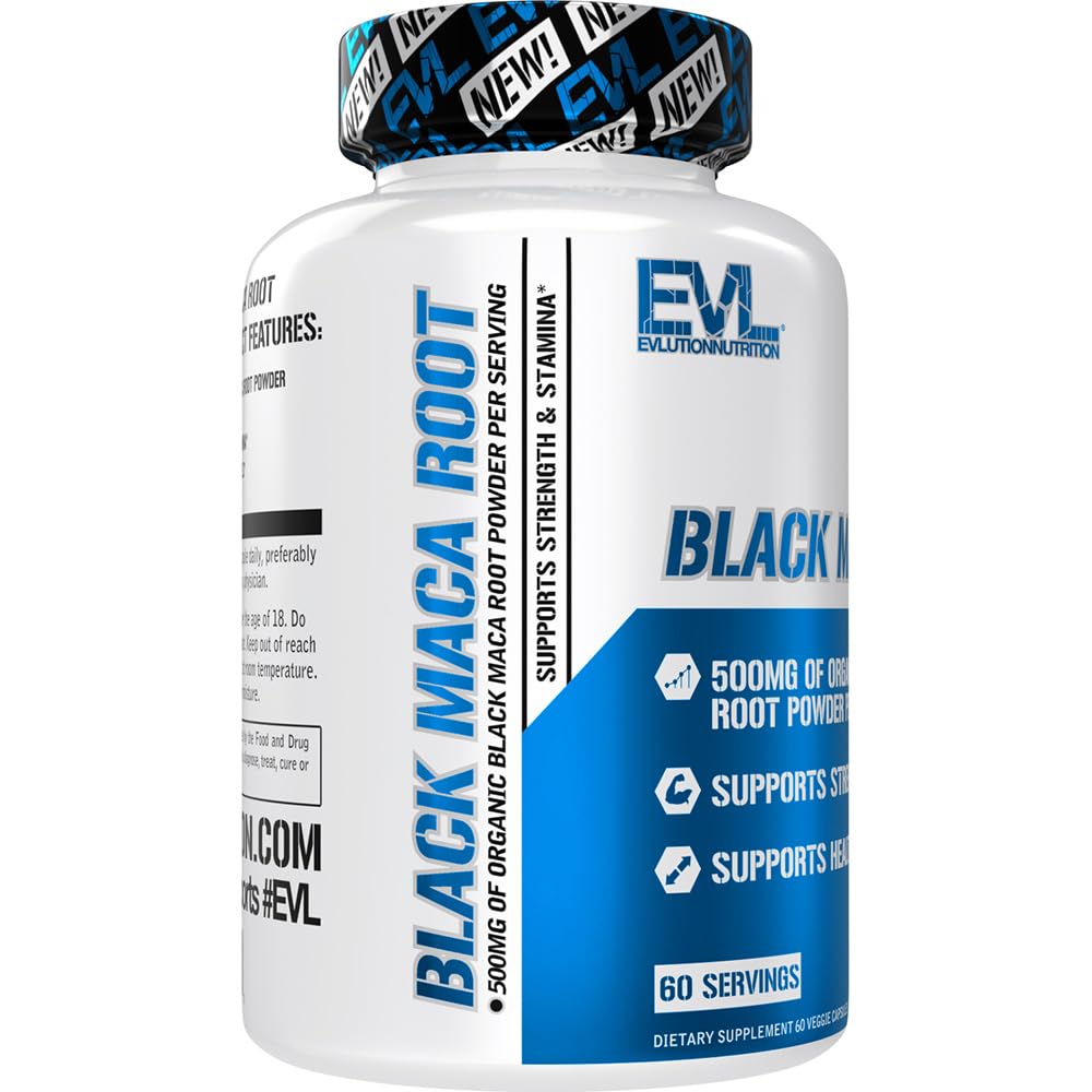 Foto 5 pulgar | Suplemento De Raíz De Maca Negra De Evlution Nutrition 500 Mg - Venta Internacional.